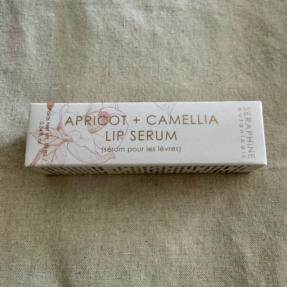 Seraphine Apricot + Camellia Lip Serum - Cream and Gold Packaging